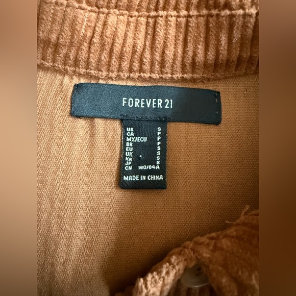 Forever 21 Brown Corduroy Jacket - Picture 2 of 2